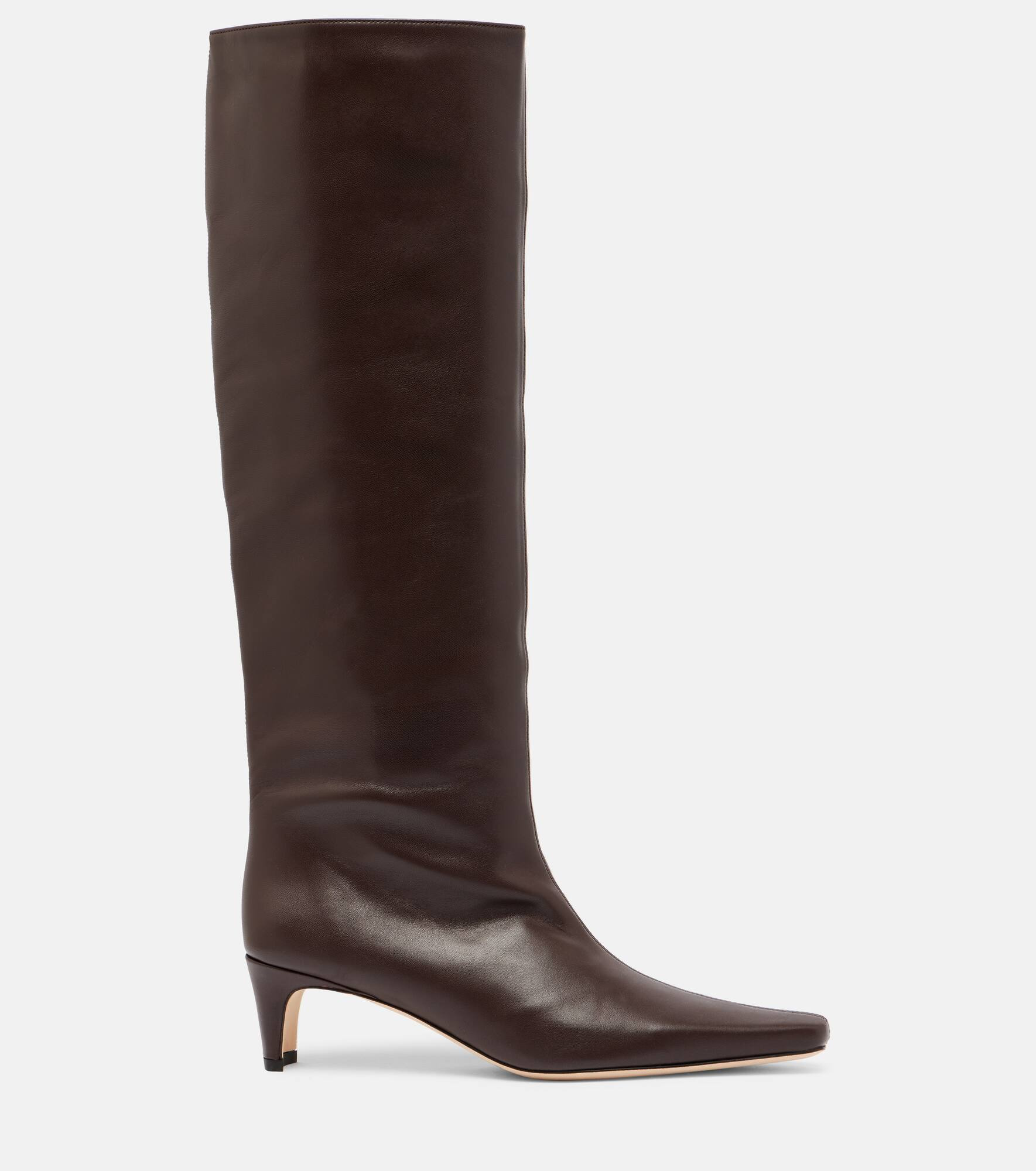 Wally 55 leather knee-high boots - 4