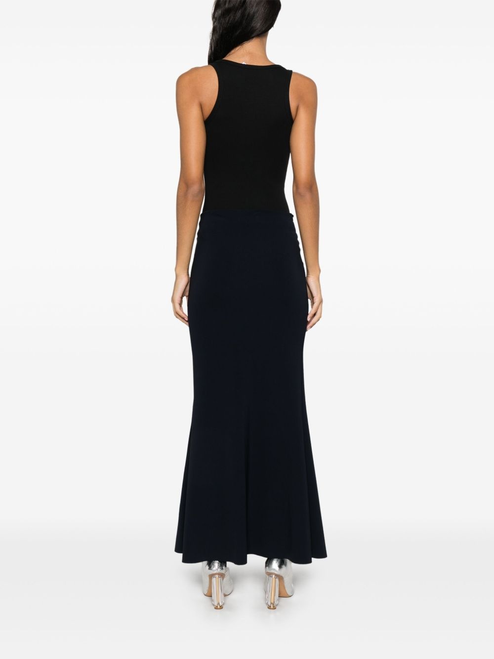 flared-hem midi skirt - 4