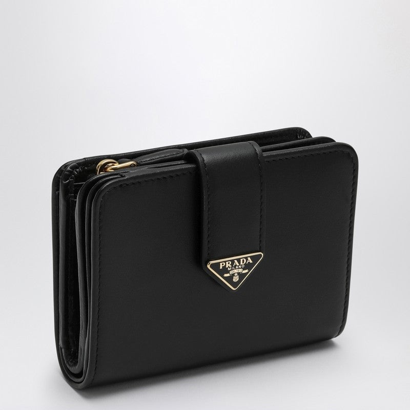 Prada Small Black Leather Wallet Women - 1