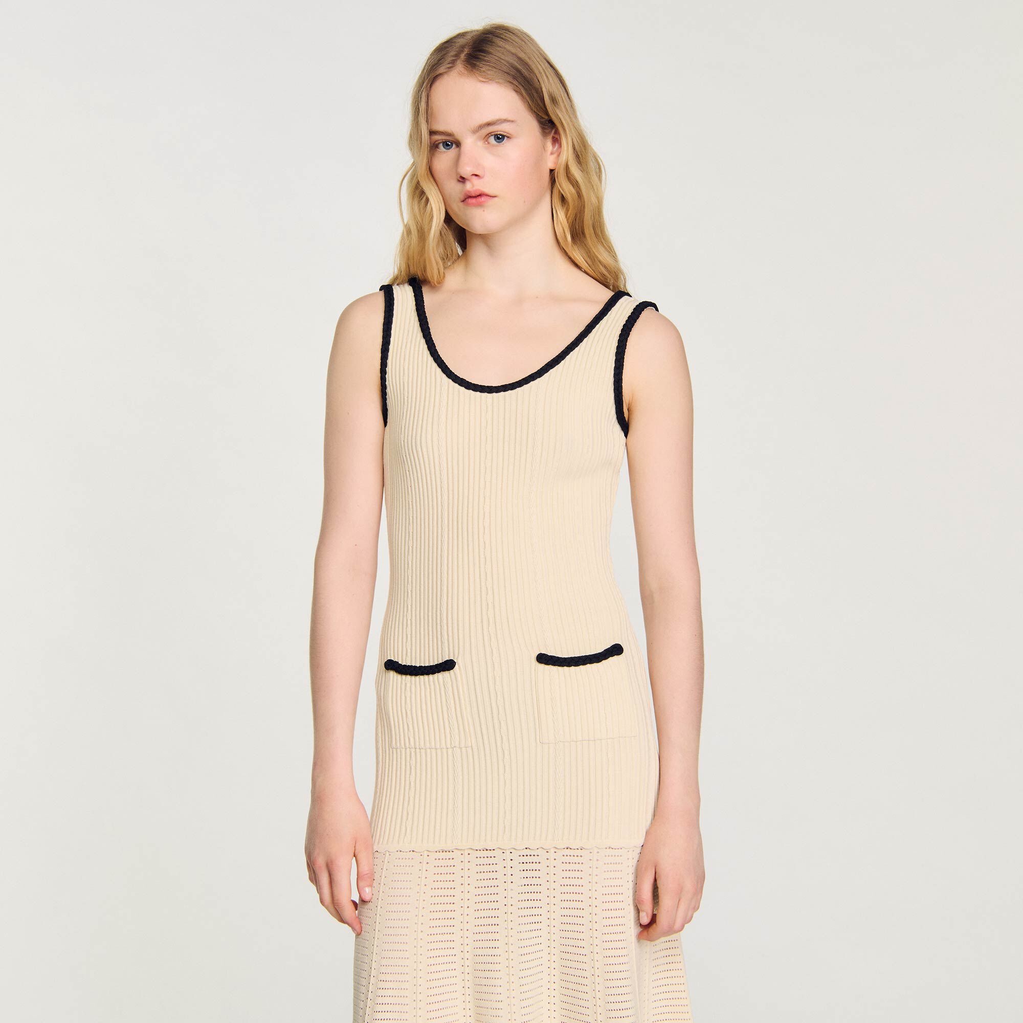 POINTELLE KNIT DRESS - 5