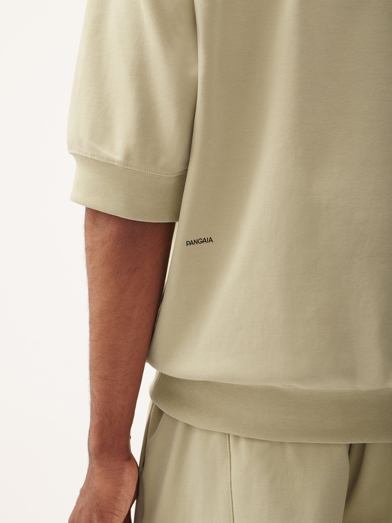 Mens DNA Double Jersey Short Sleeve Top - Maitake Beige 4