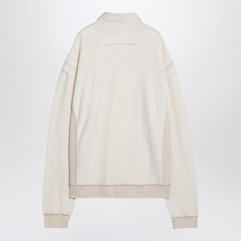 Maison Margiela Distressed-Effect Ecru Sweatshirt Men - 2