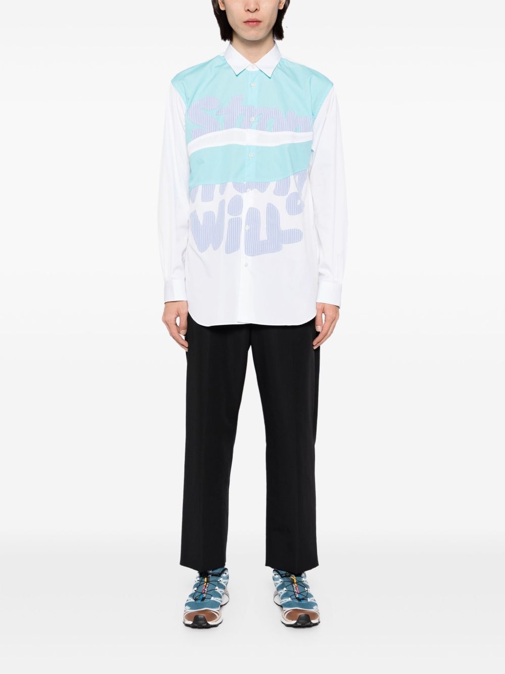 patchwork shirt - 2