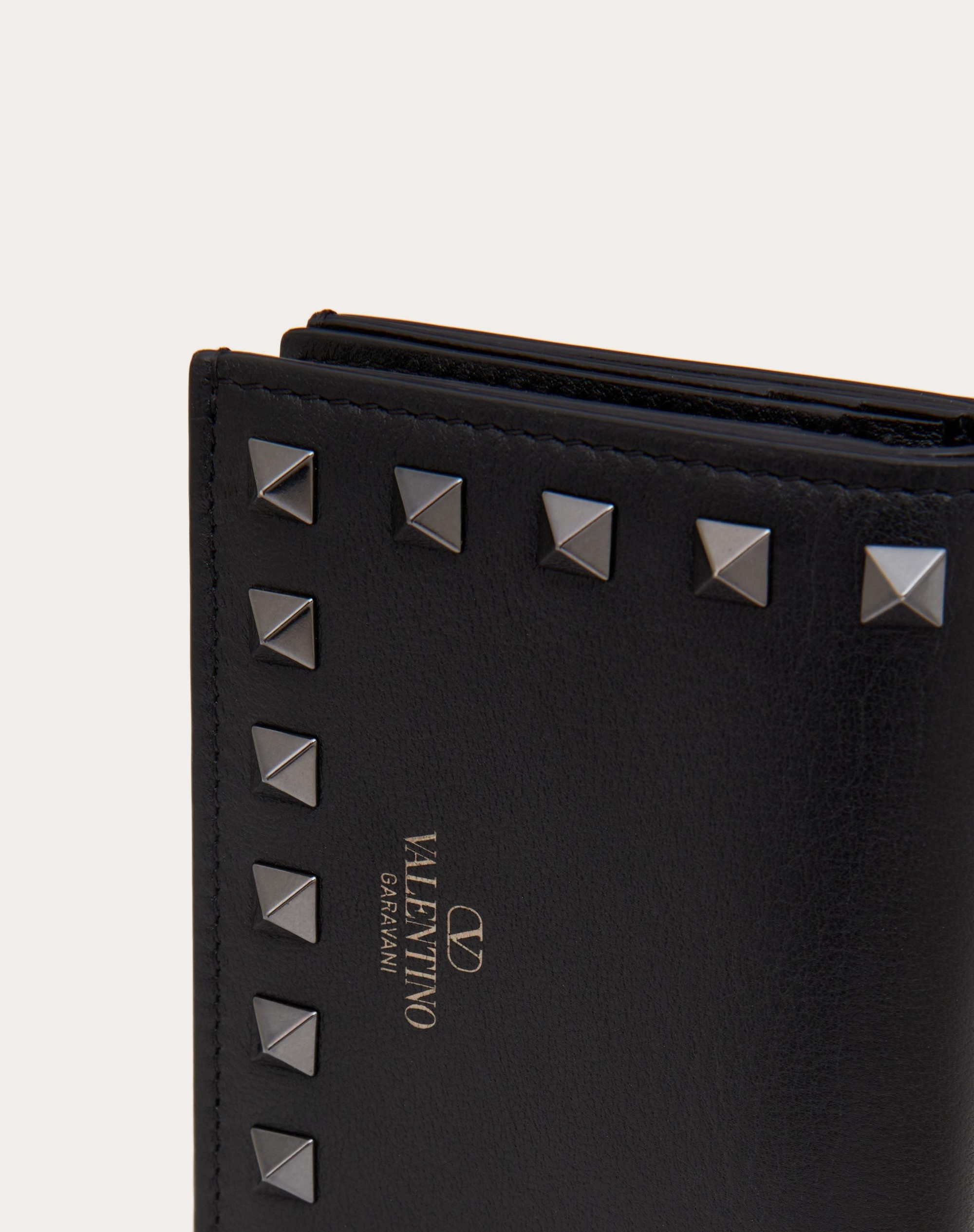 SMALL ROCKSTUD CALFSKIN WALLET - 2