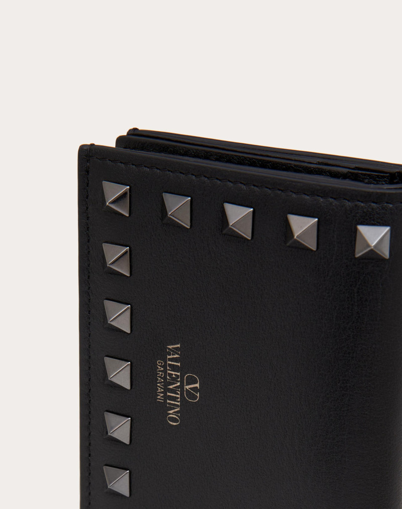 SMALL ROCKSTUD CALFSKIN WALLET 2