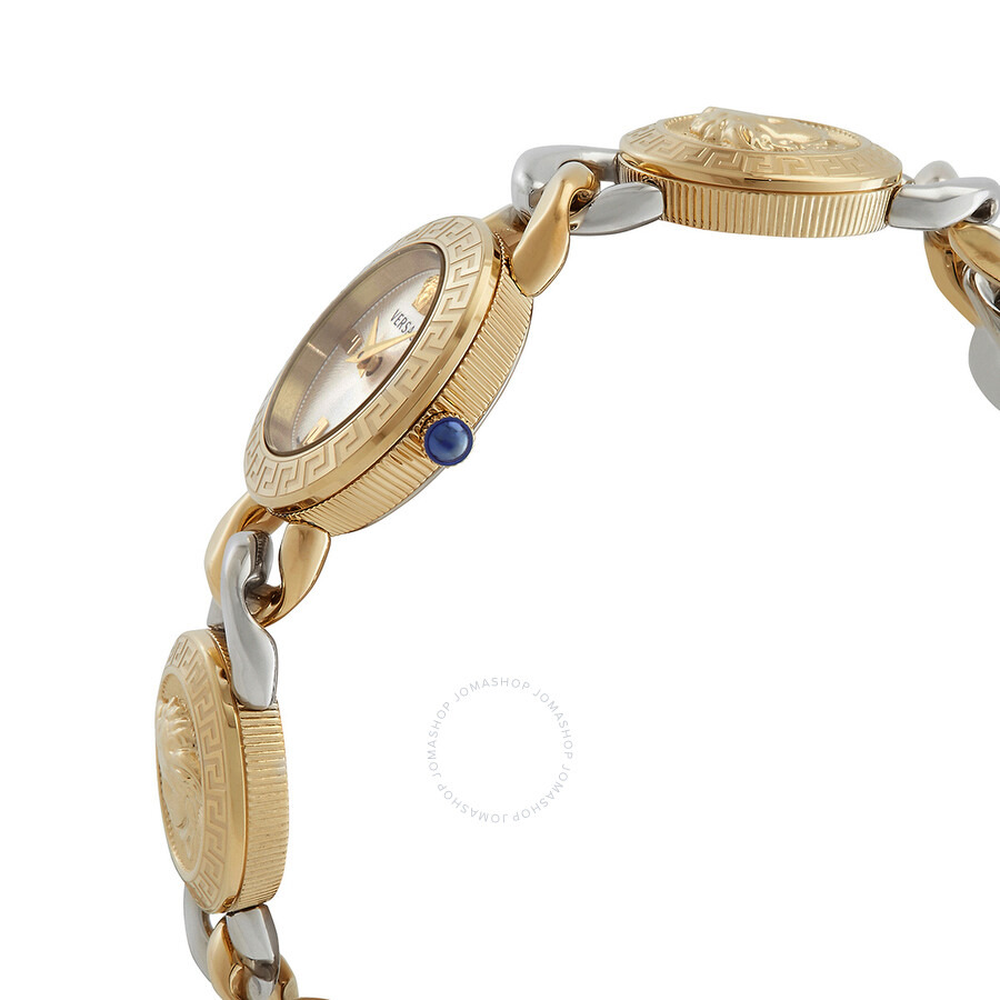 Versace Stud Icon Quartz Silver Dial Two-Tone Ladies Watch VE3C00122 - 2