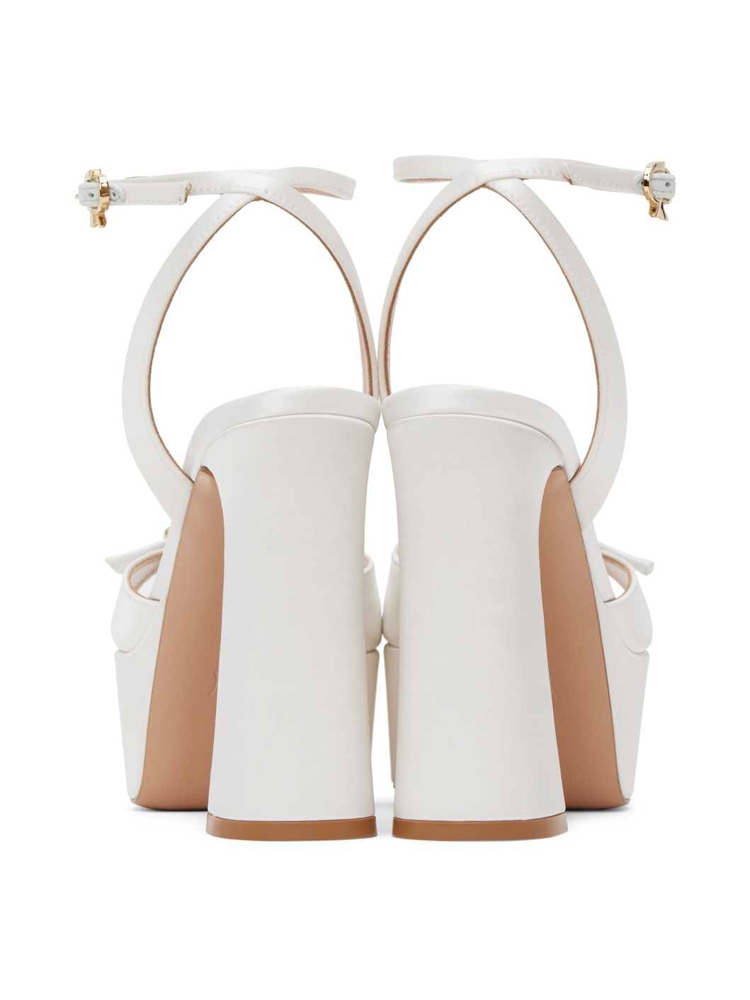 White Maddy Heeled Sandals - 2