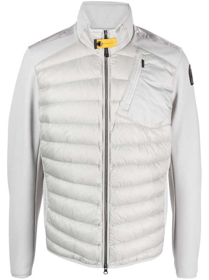 logo-patch padded jacket 1