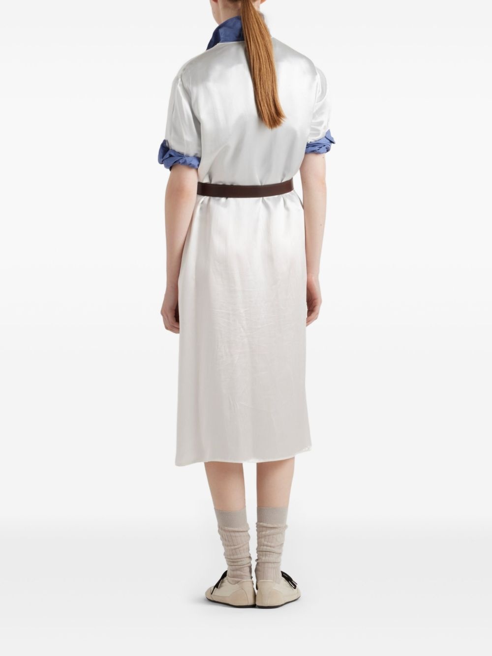 satin midi dress - 3
