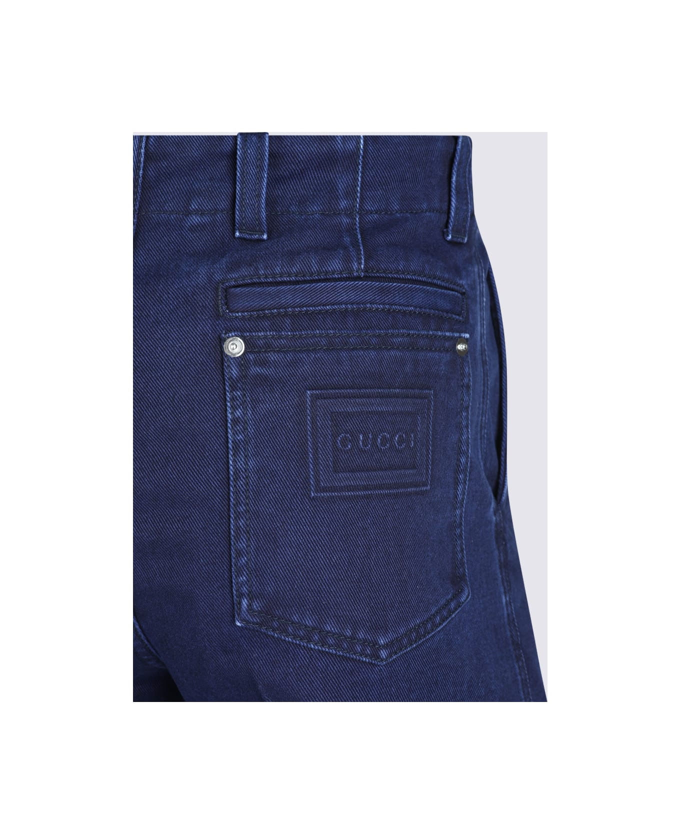 Navy Cotton Pants - 4