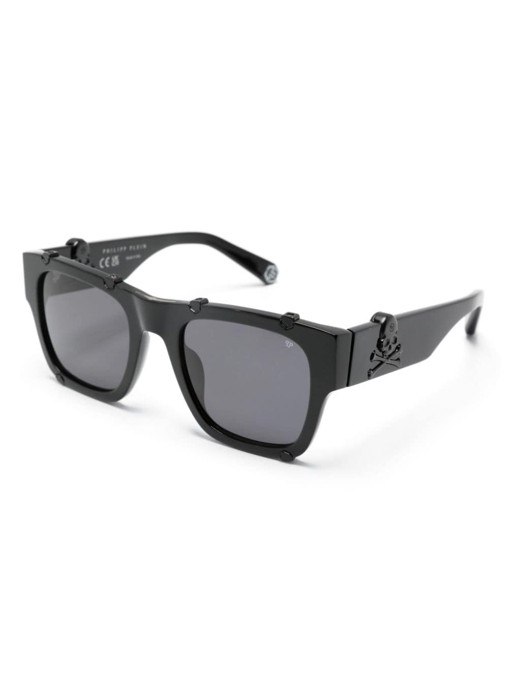 logo-plaque square-frame sunglasses - 2