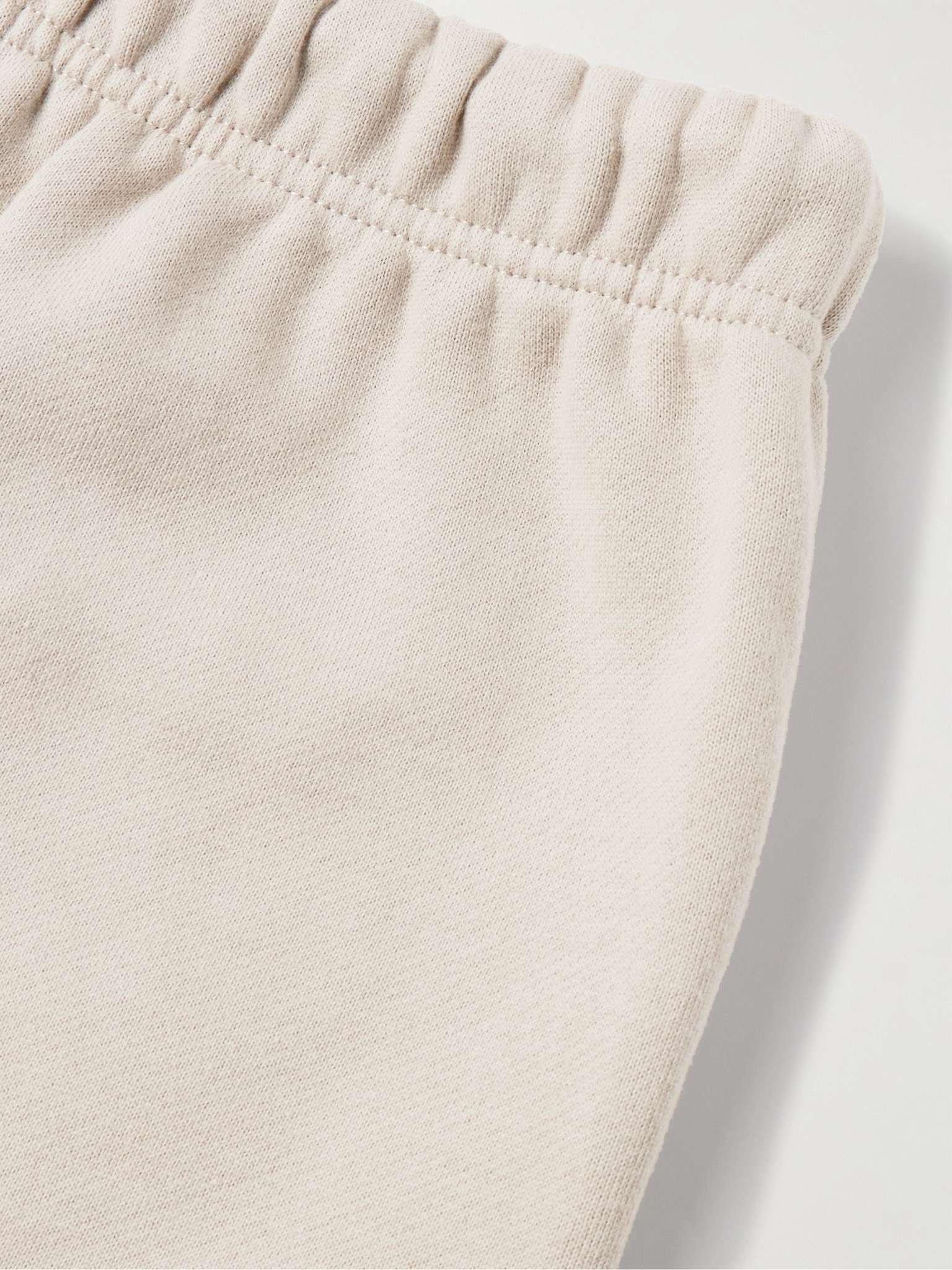 Straight-Leg Logo-Appliquéd Cotton-Blend Jersey Drawstring Shorts - 5