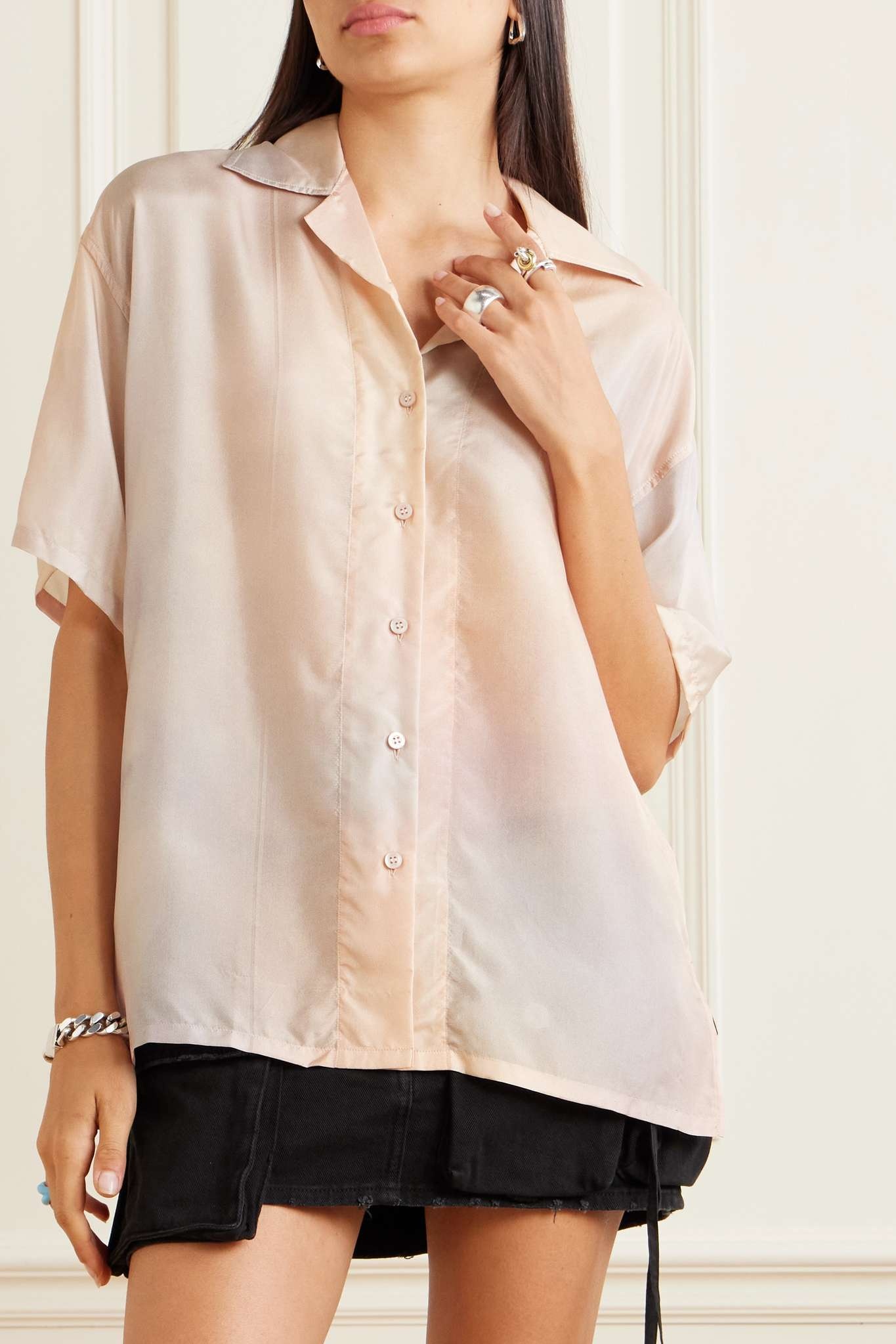 Silk-habotai shirt - 3