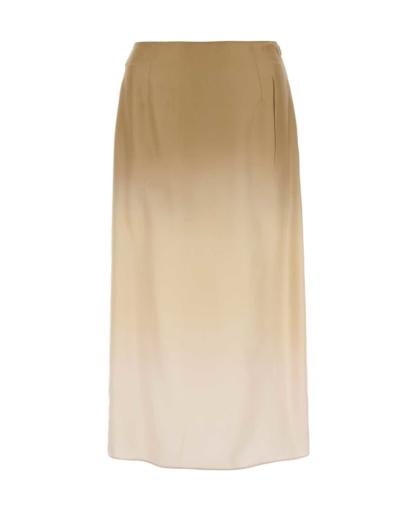 Multicolor Silk Skirt - 1