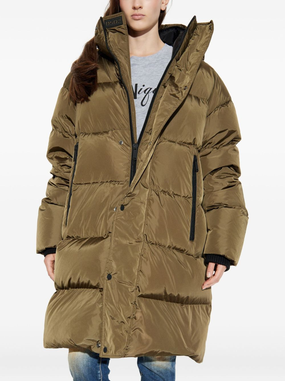 hooded puffer coat - 3