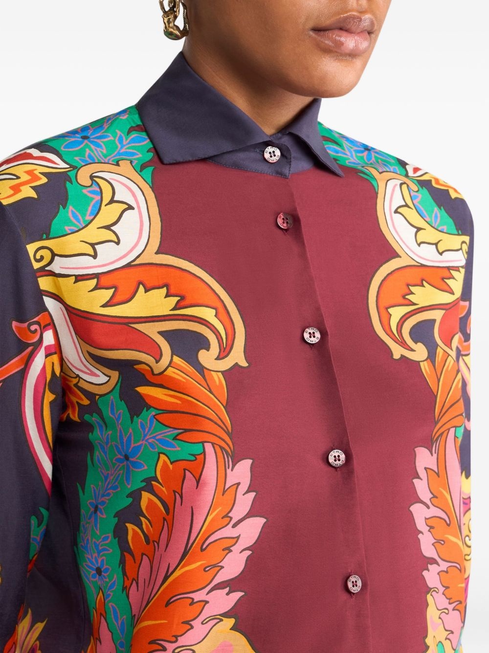 floral-print shirt - 4
