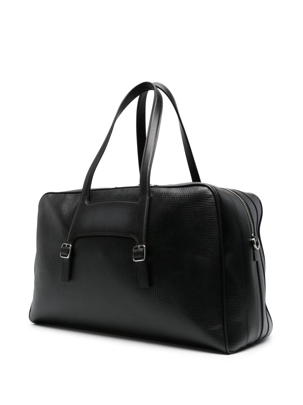 zip-up leather luggage bag - 2