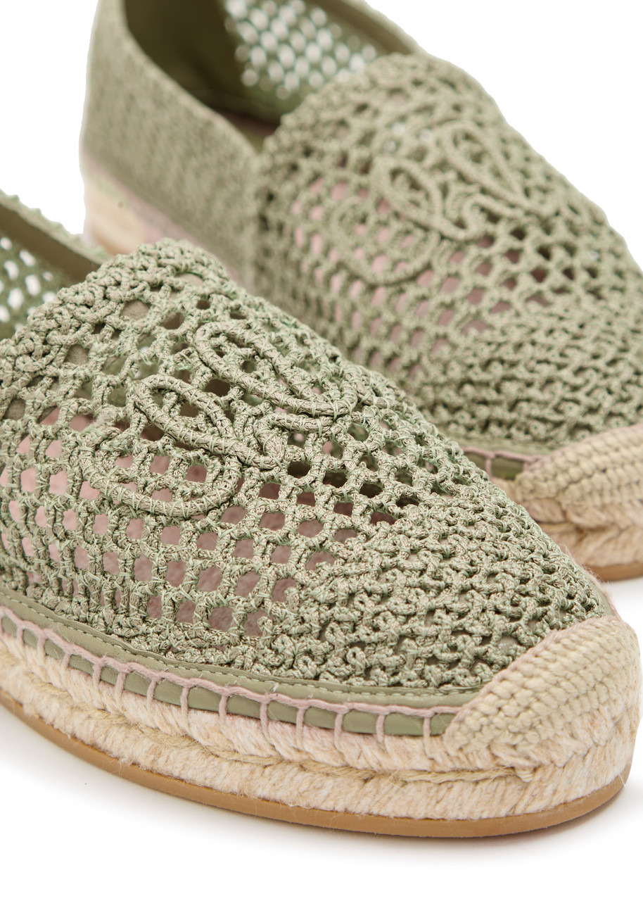 Chloe Isla Crocheted Espadrille Flats - 4