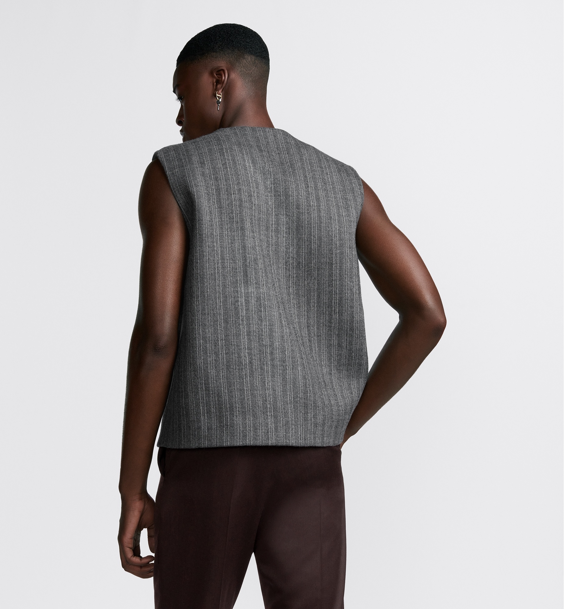 Sleeveless Top with Slit - 4