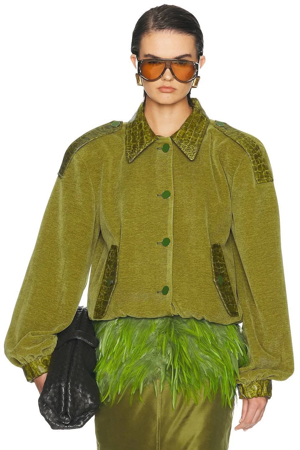 Crop Bomber Jacket - 1