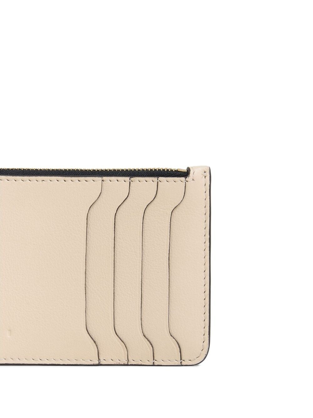 zipped leather card case - 2