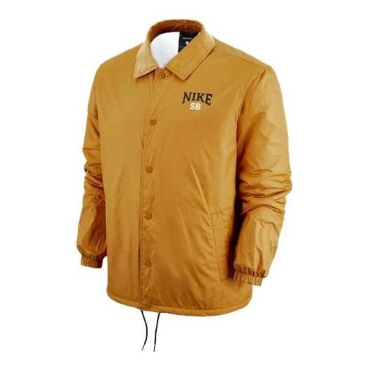 Nike SB Skateboard Casual Sports Skateboard lapel Jacket Yellow DM0871-712 - 1