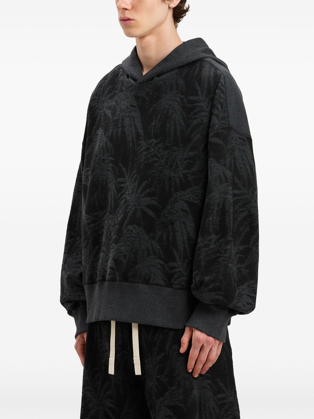 curved-logo hoodie - 4