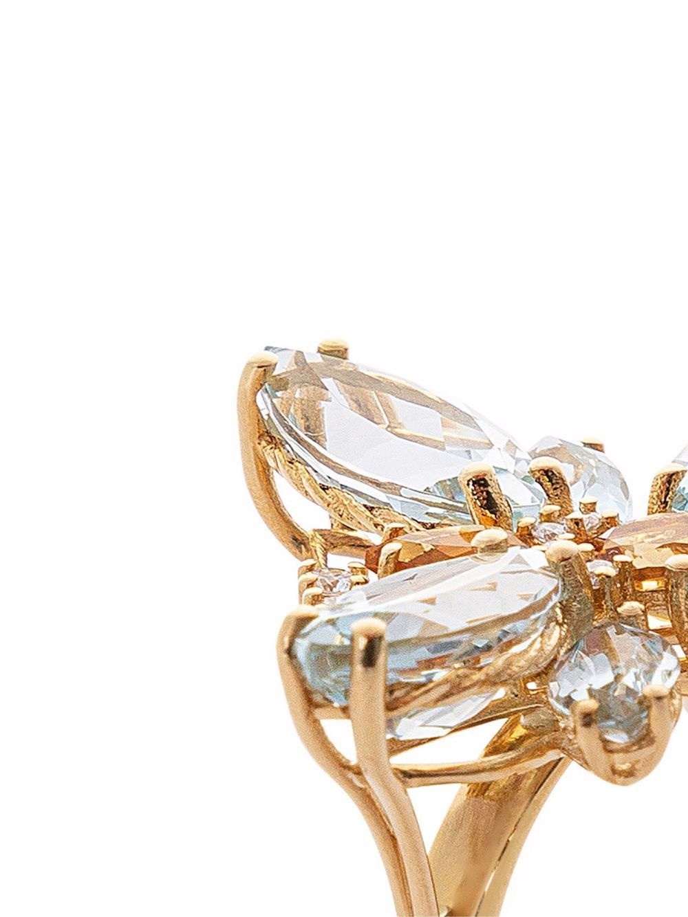 18kt yellow gold Spring diamond ring - 4