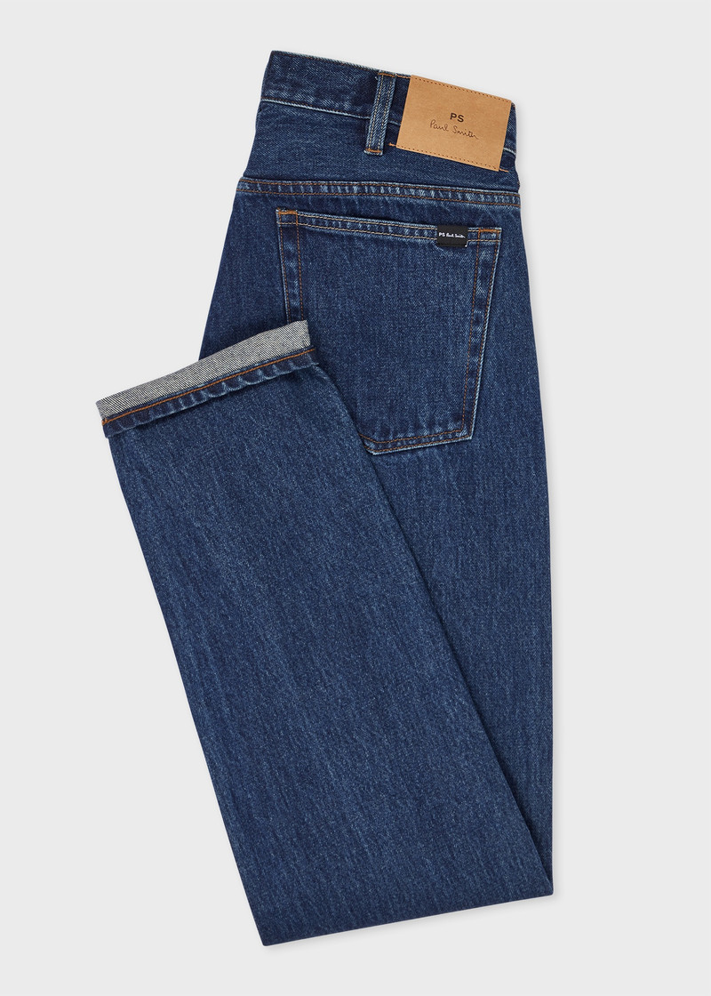 Paul Smith Tapered-Fit Dark-Wash Jeans With Embroidered Coin Pocket outlook