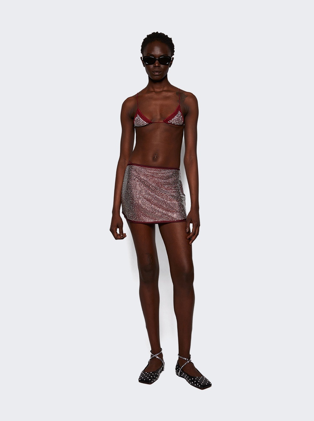 Crystal Skirt Merlot - 2