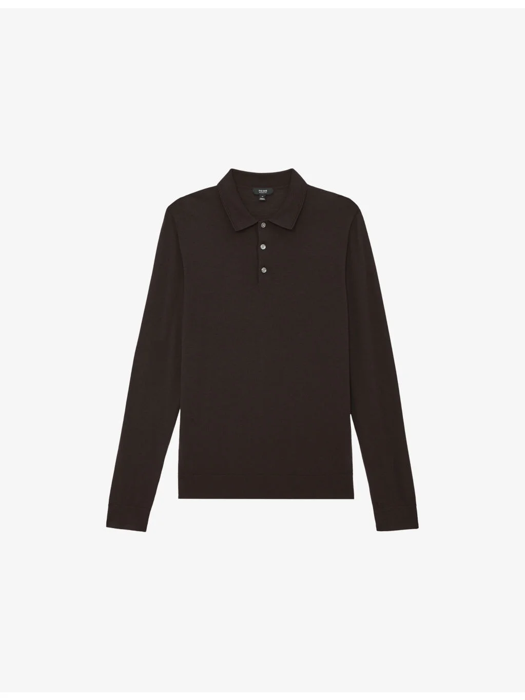 Trafford Long-Sleeved Wool Polo Shirt - 1