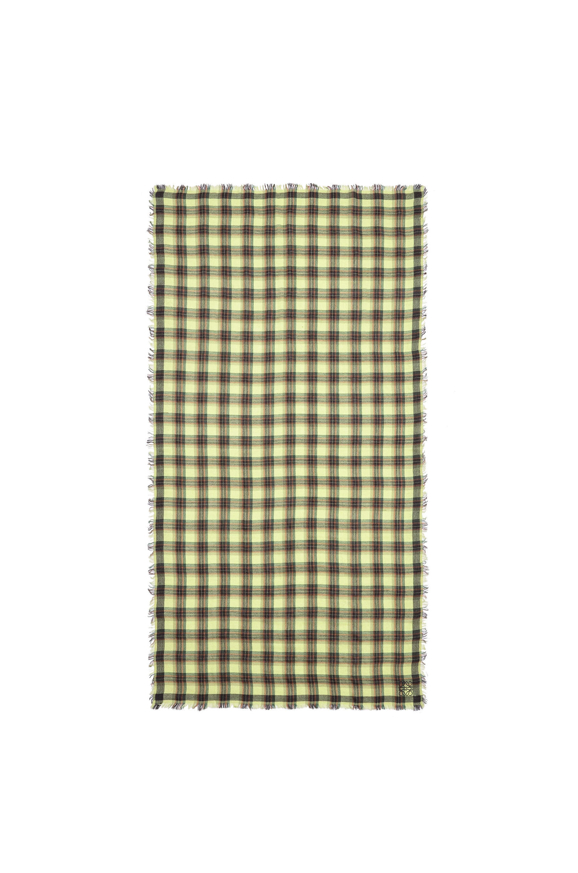 Checks scarf in cashmere - 2