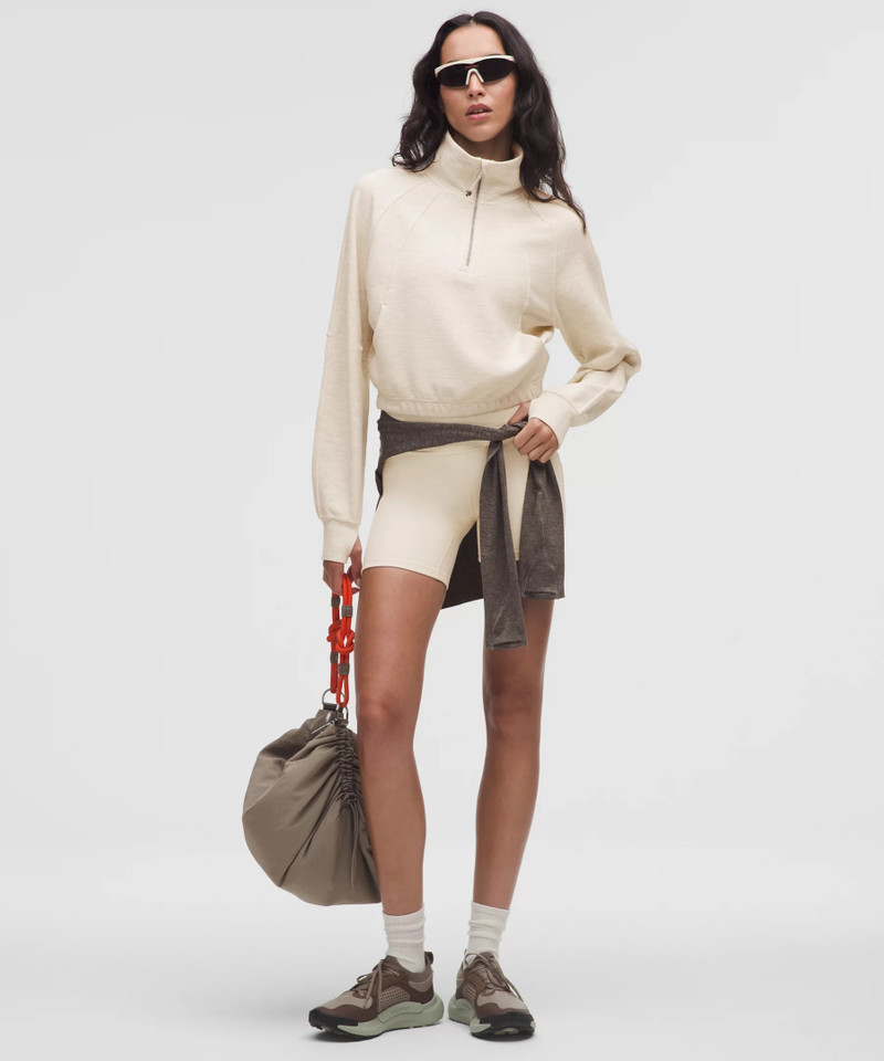 lululemon Scuba Cropped Funnel-Neck Half Zip *Waffle outlook