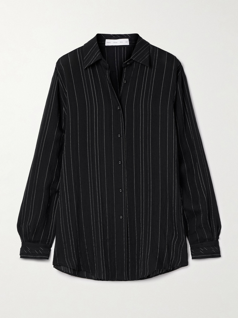 Raven Striped Voile Shirt 1