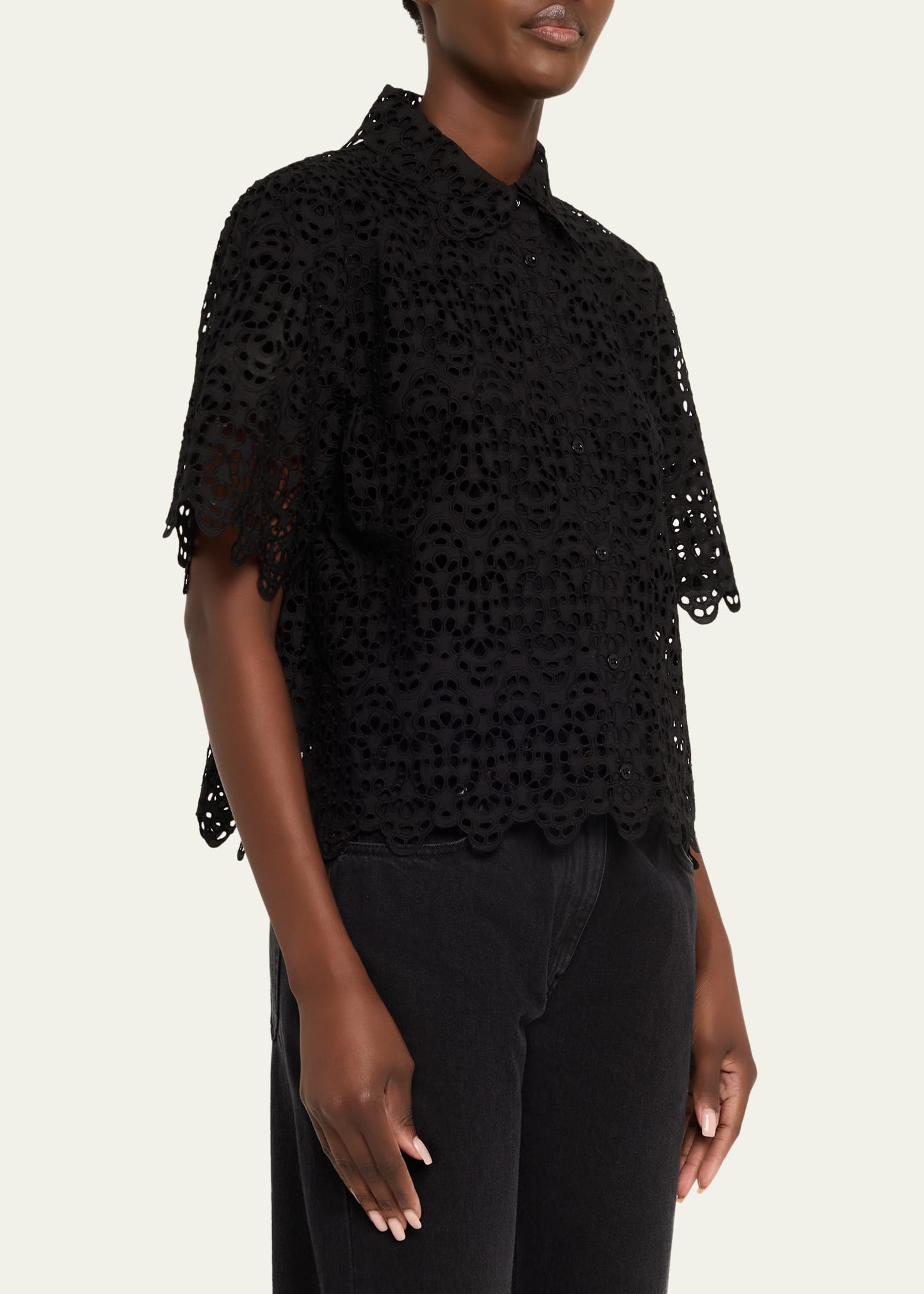 The Deco Eyelet Top - 4