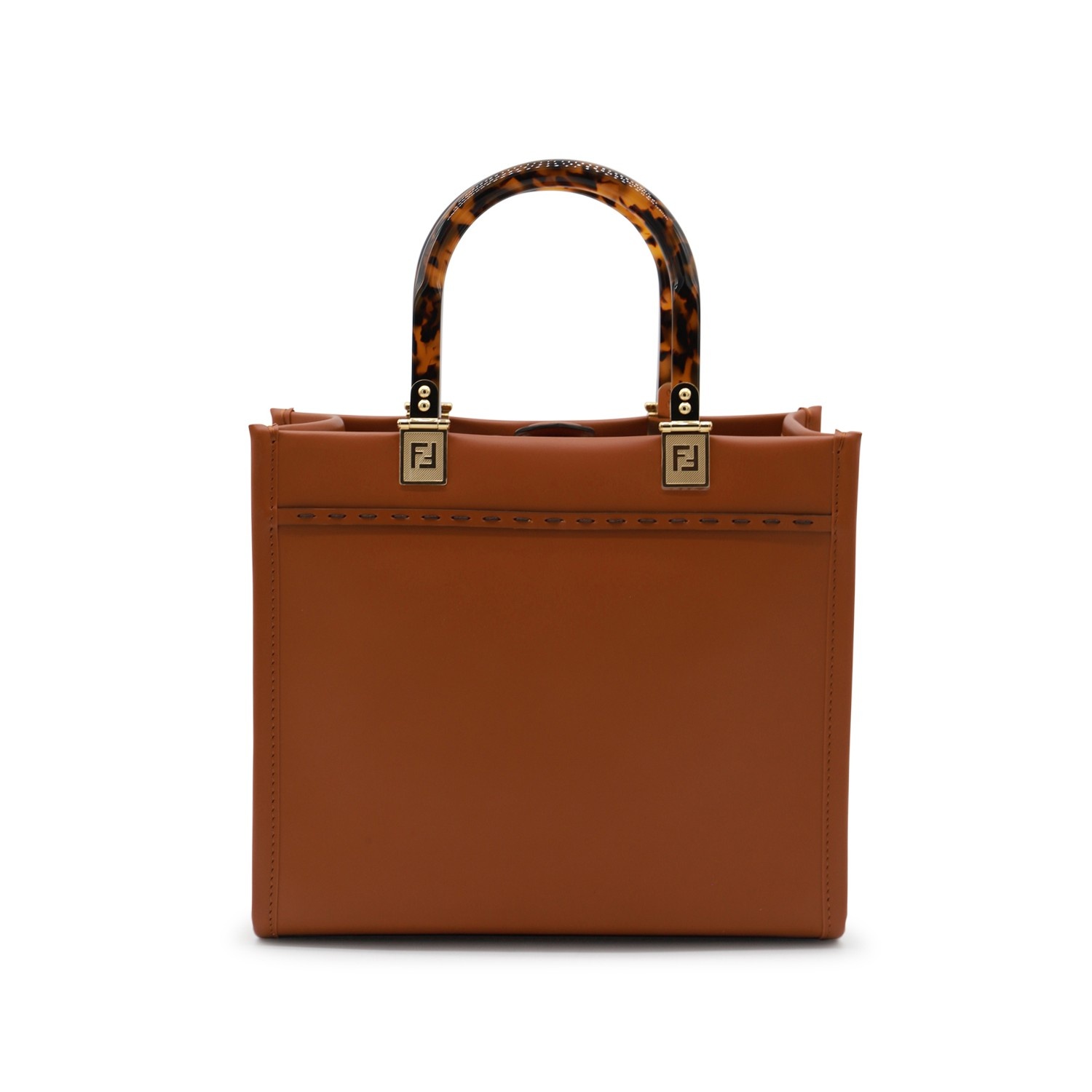 【FENDI】Medium Fendi Sunshine Tote Bag Brown Fendi Brown Leather Medium Sunshine Shopping Bag | italist