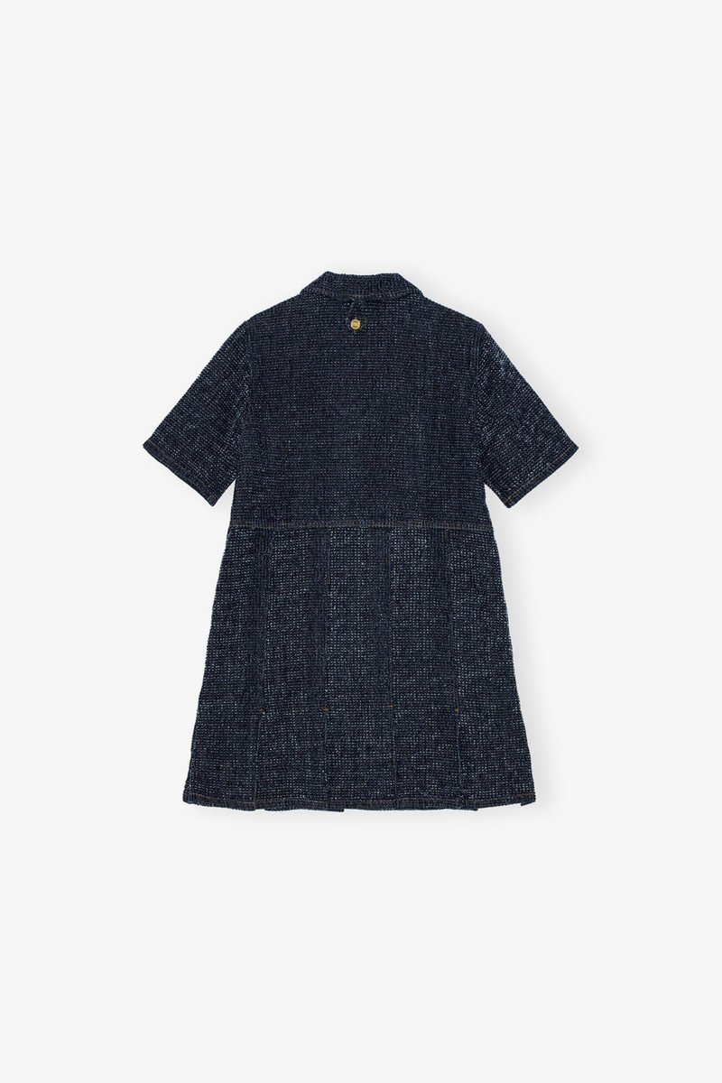 DARK BLUE FLUFFY DENIM 미니 드레스 6
