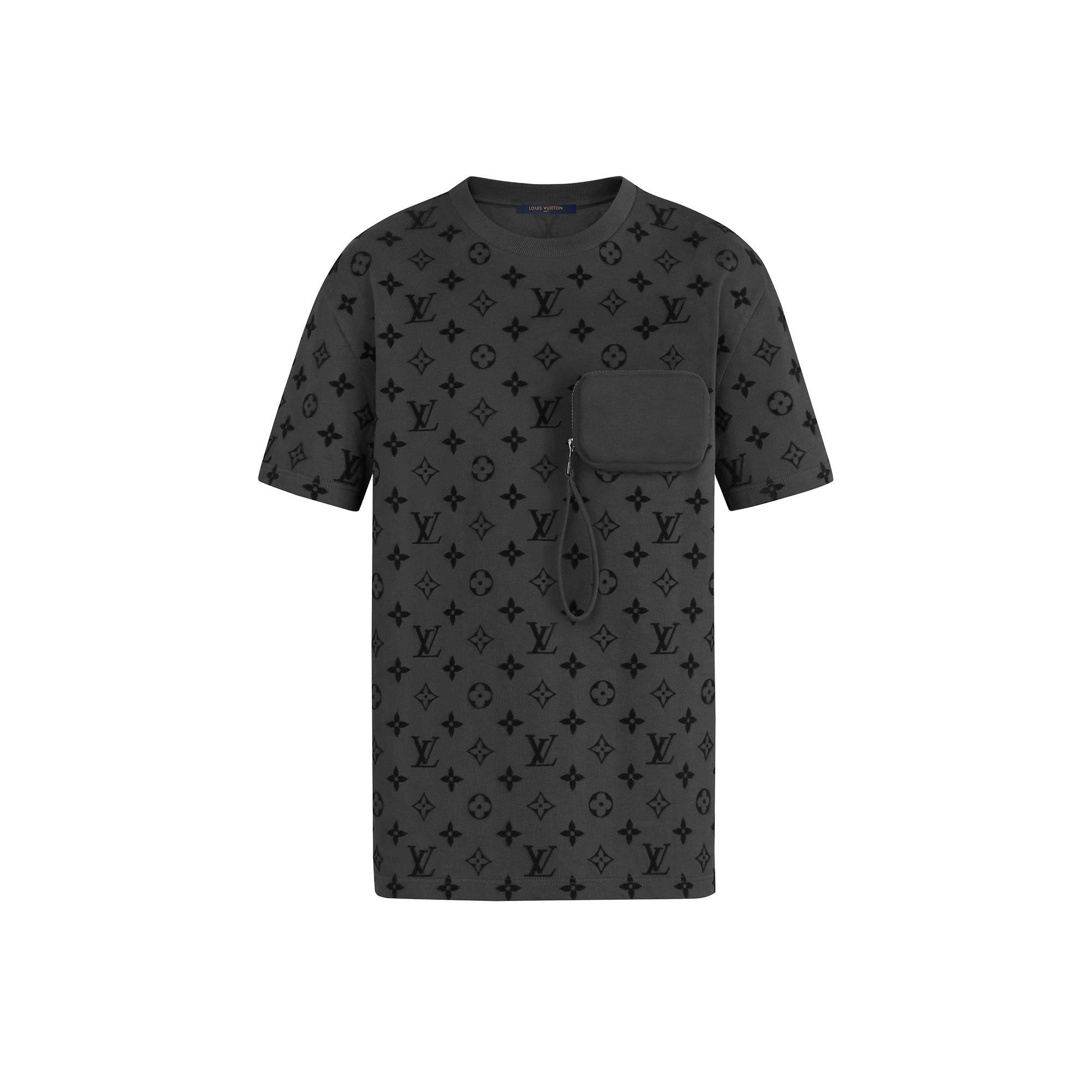 Hook-and-Loop Monogram Short Sleeve T-Shirt - 1