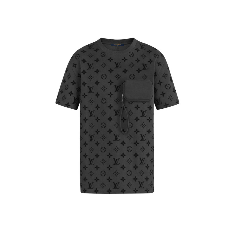 Hook-and-Loop Monogram Short Sleeve T-Shirt - 1