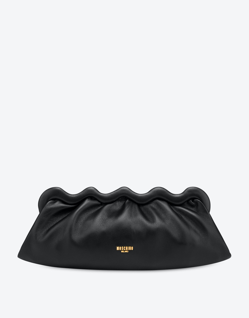 MORPHED NAPPA LEATHER CLUTCH 1