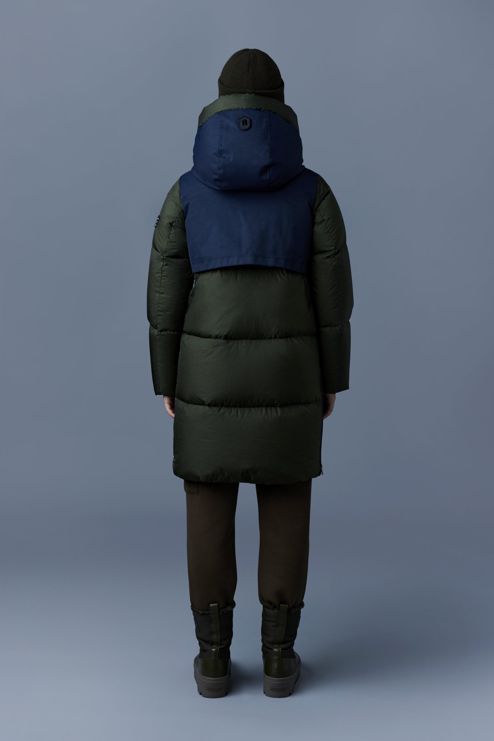 INARI mixed media down puffer - 4