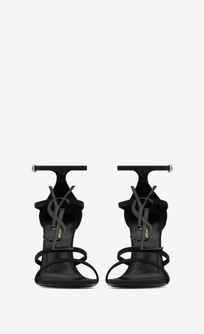 SAINT LAURENT cassandra sandals in crepe de chine outlook