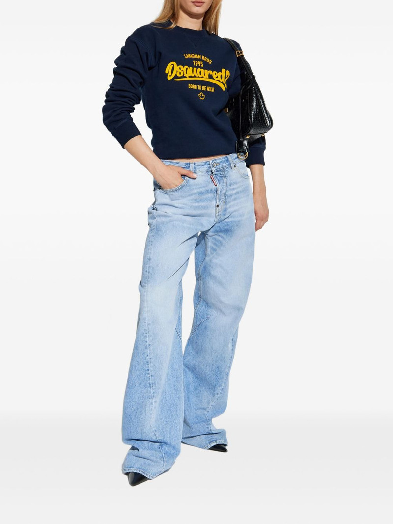 DSQUARED2 logo-print sweatshirt outlook