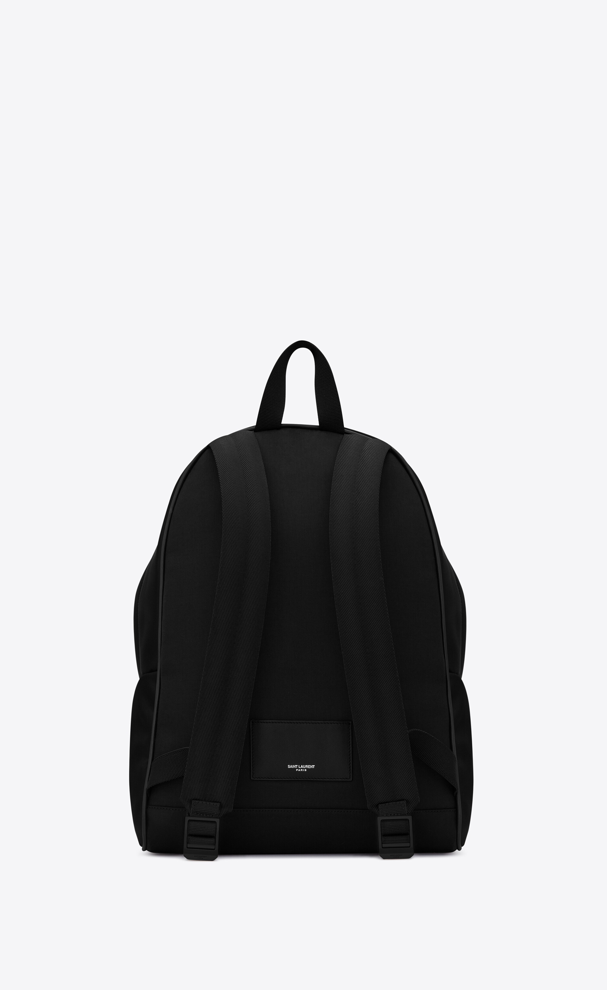 city backpack in econyl®, smooth leather and nylon - 2