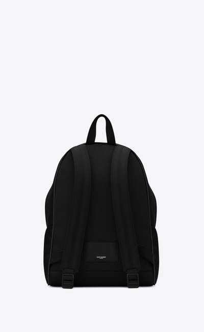 SAINT LAURENT city backpack in econyl®, smooth leather and nylon outlook