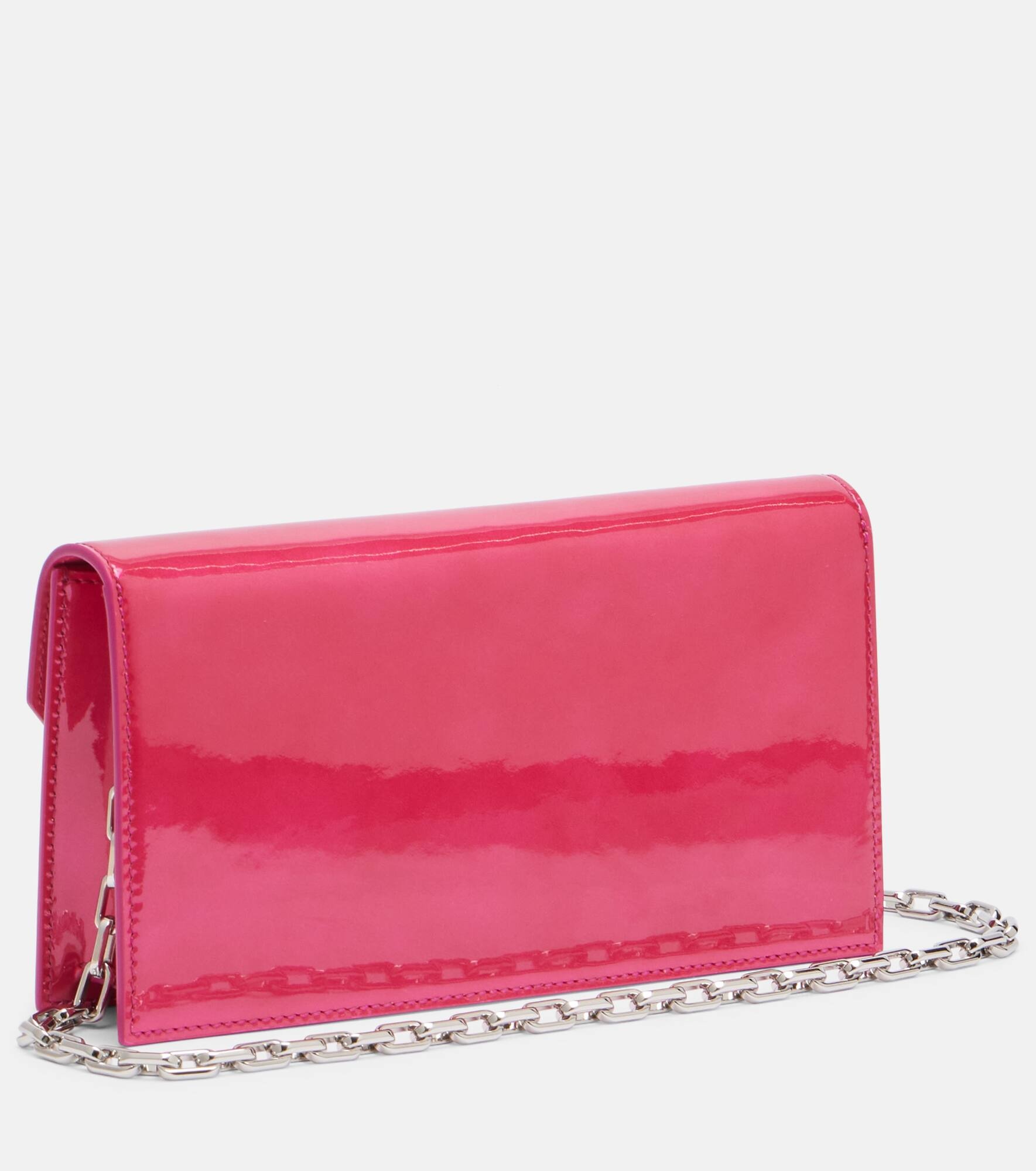 Loubi54 patent leather clutch - 4