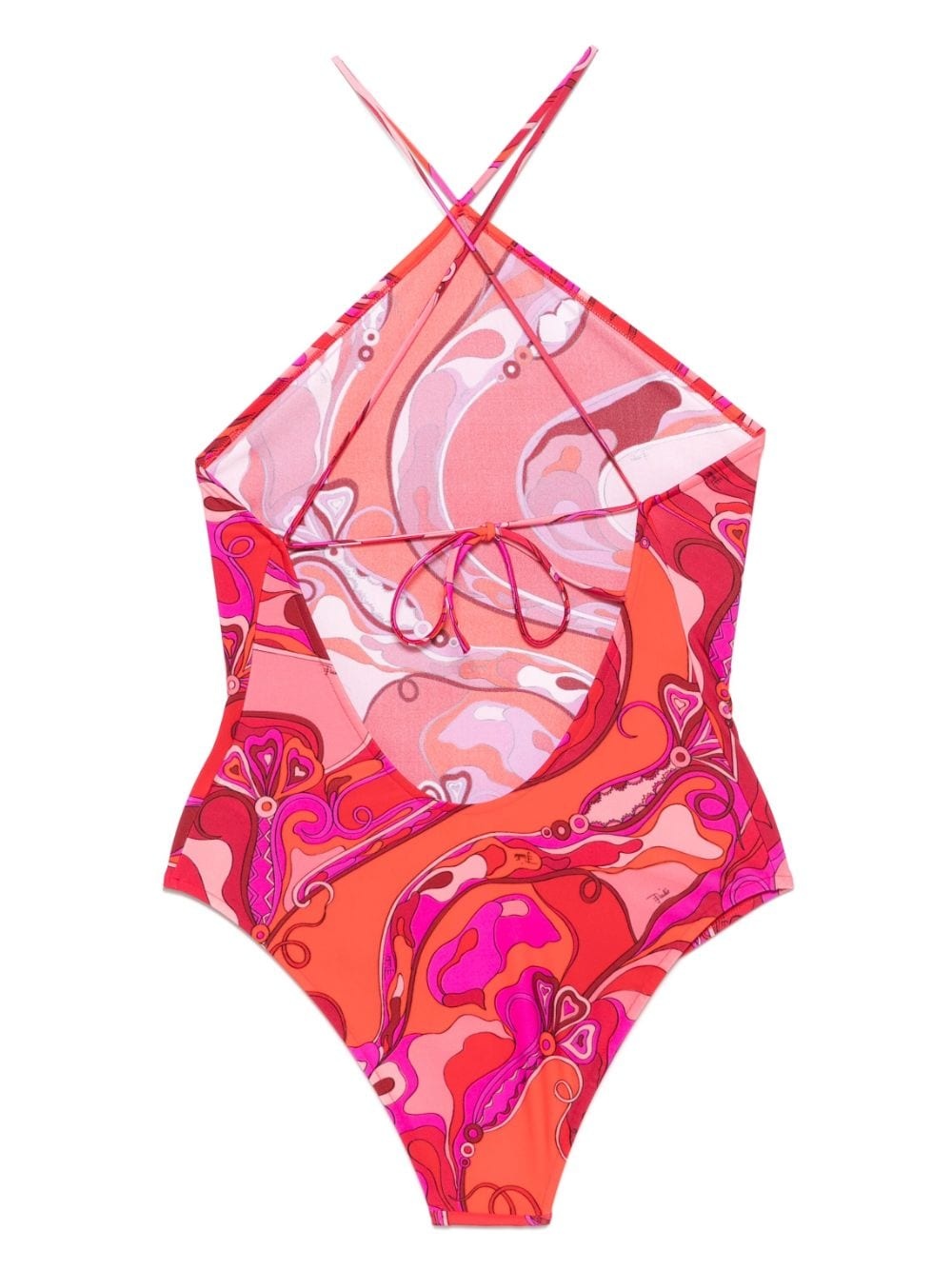 Orchidee-print swimsuit - 2