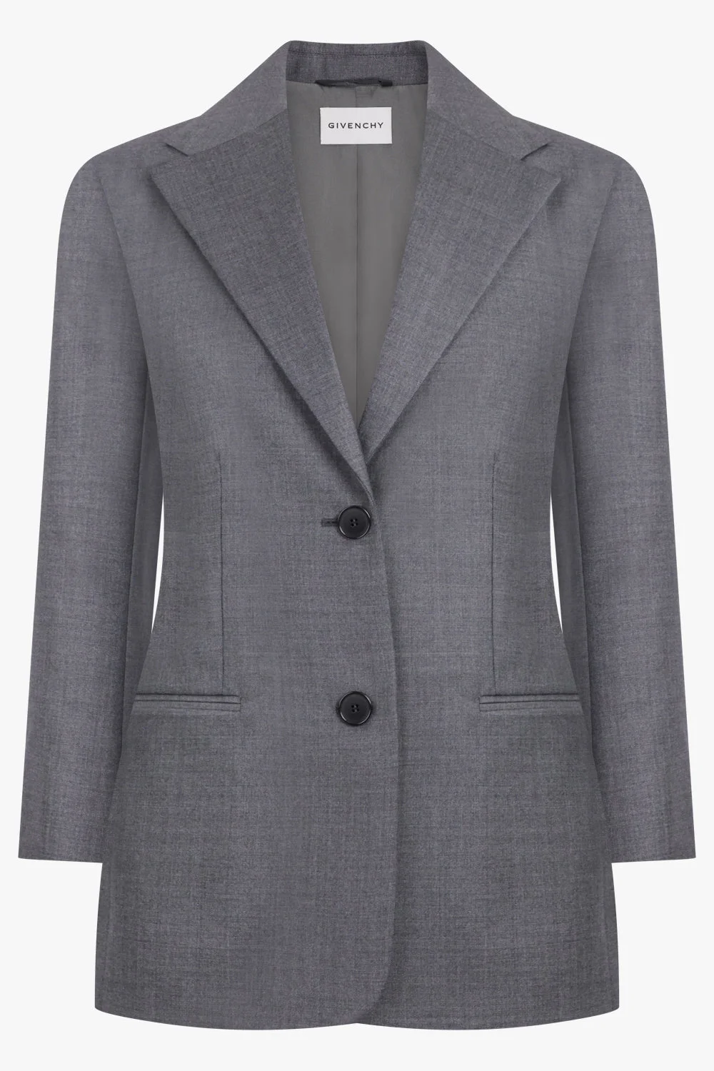STRUCTURED DOUBLE BREASTED JACKET | GREY MIX - 1