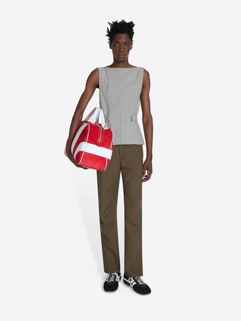 Dries Van Noten GINGHAM BIKER PANTS outlook