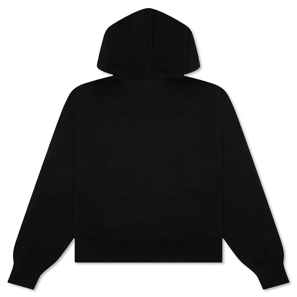 FLORAL LOGO HOODIE - BLACK - 2